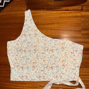 L*space one shoulder tropics tank M